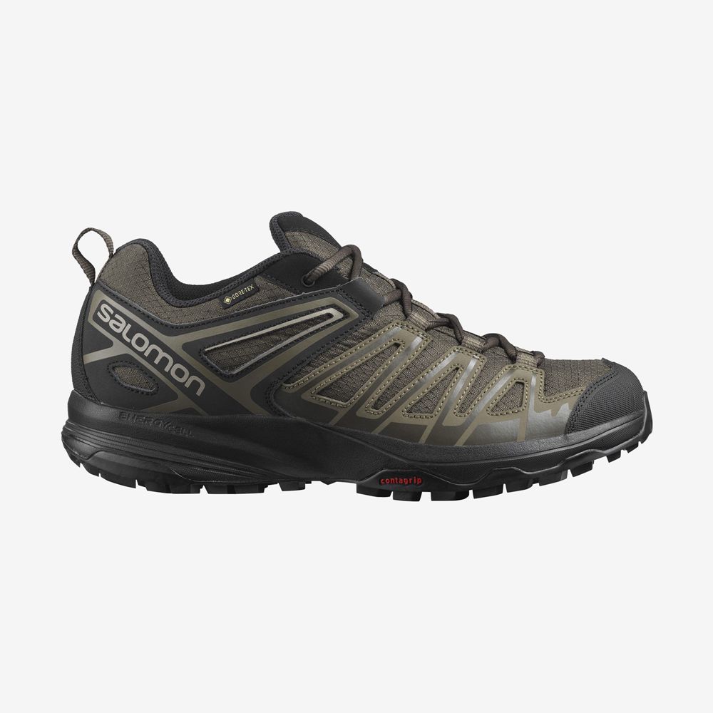 Zapatillas Trekking Salomon Hombre Marrones - Salomon Argentina X CREST GORE-TEX,567041-FBX